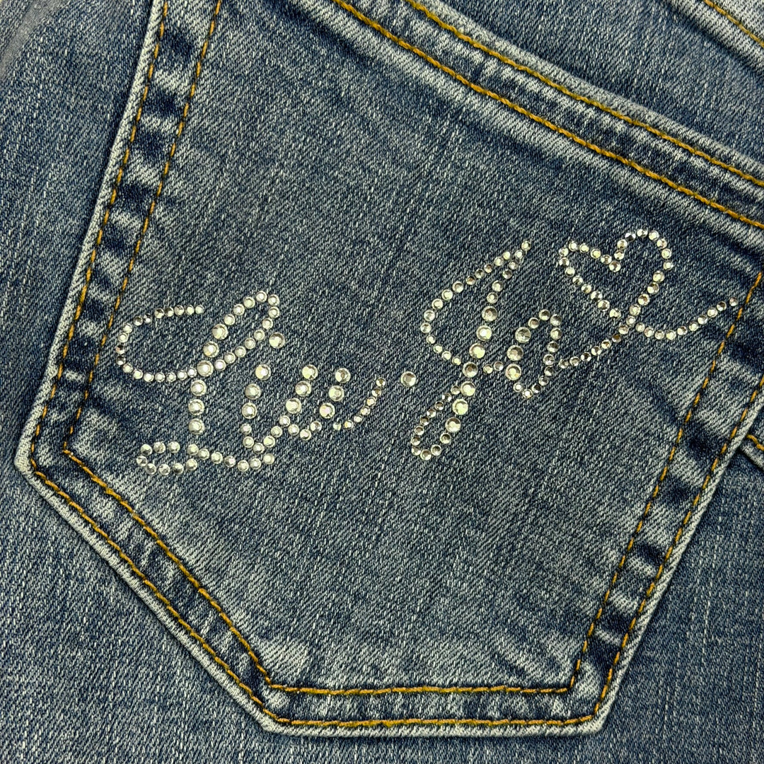 Liu-Jo Jeans Italian Ladies Slim Crystal Logo Jeans - Size 29