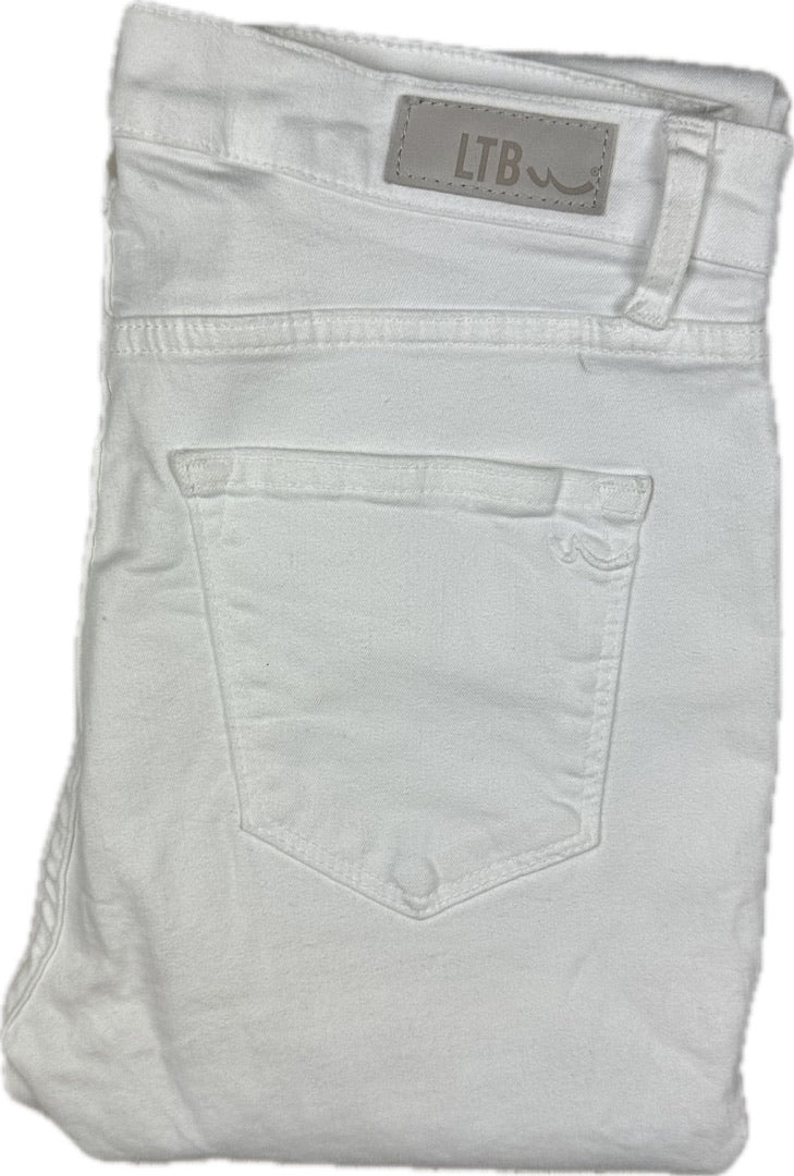 LTB Ladies White 'Tanya X' Mid Rise Skinny Jeans -Size 29