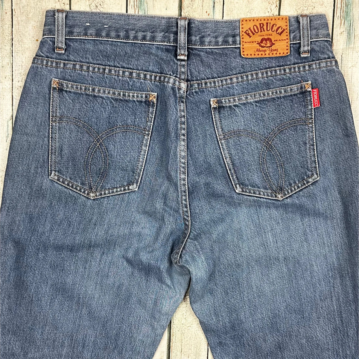 Fiorucci 90's Classic Fit Denim Crop Boot Jeans- Size 13S – Jean Pool