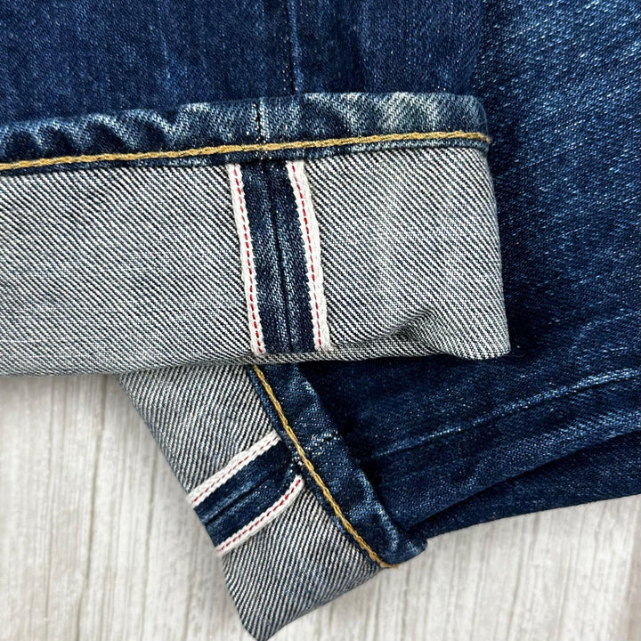 Mischief Aged Selvedge Denim Straight Jeans - Size 32