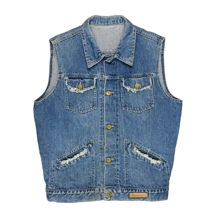 Vintage 70s-80s Australian Bluegrass Sleeveless Denim Jacket
