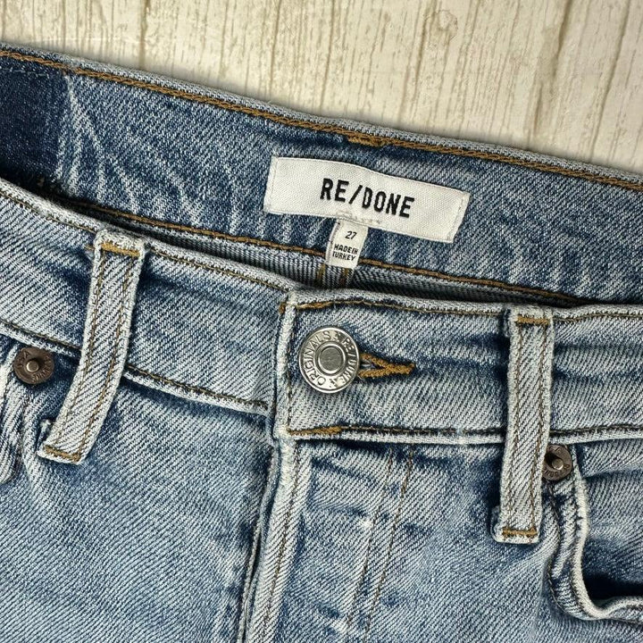 RE/DONE '90's High Rise Ankle Crop' Jeans -Size 27