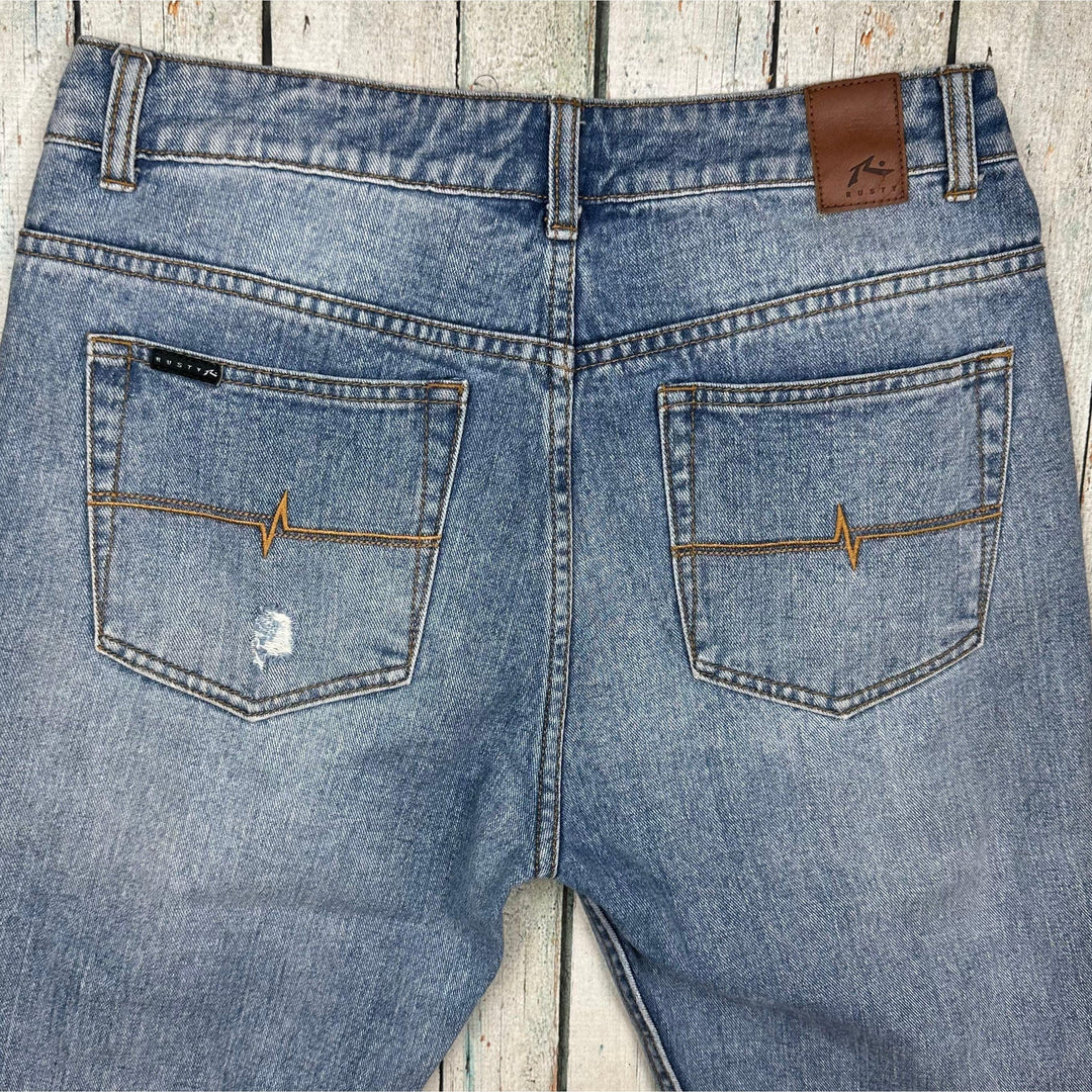 Rusty Distressed Boyfriend Cut Jeans- Size 29 - Jean Pool