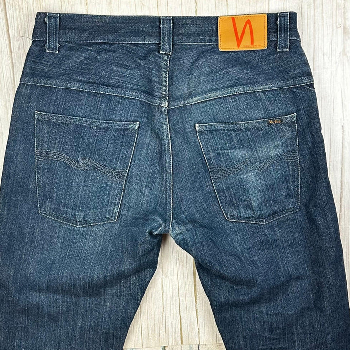 Nudie 'Even Steven' Dry Denim Y2K Jeans- Size 32 Crop