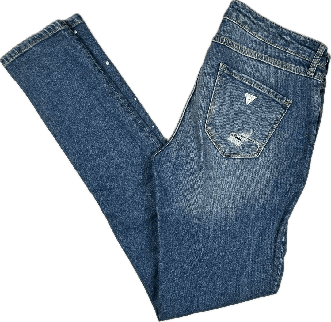 Guess 'Starlet' Skinny Low Crystal Embellished Jeans Size - 28