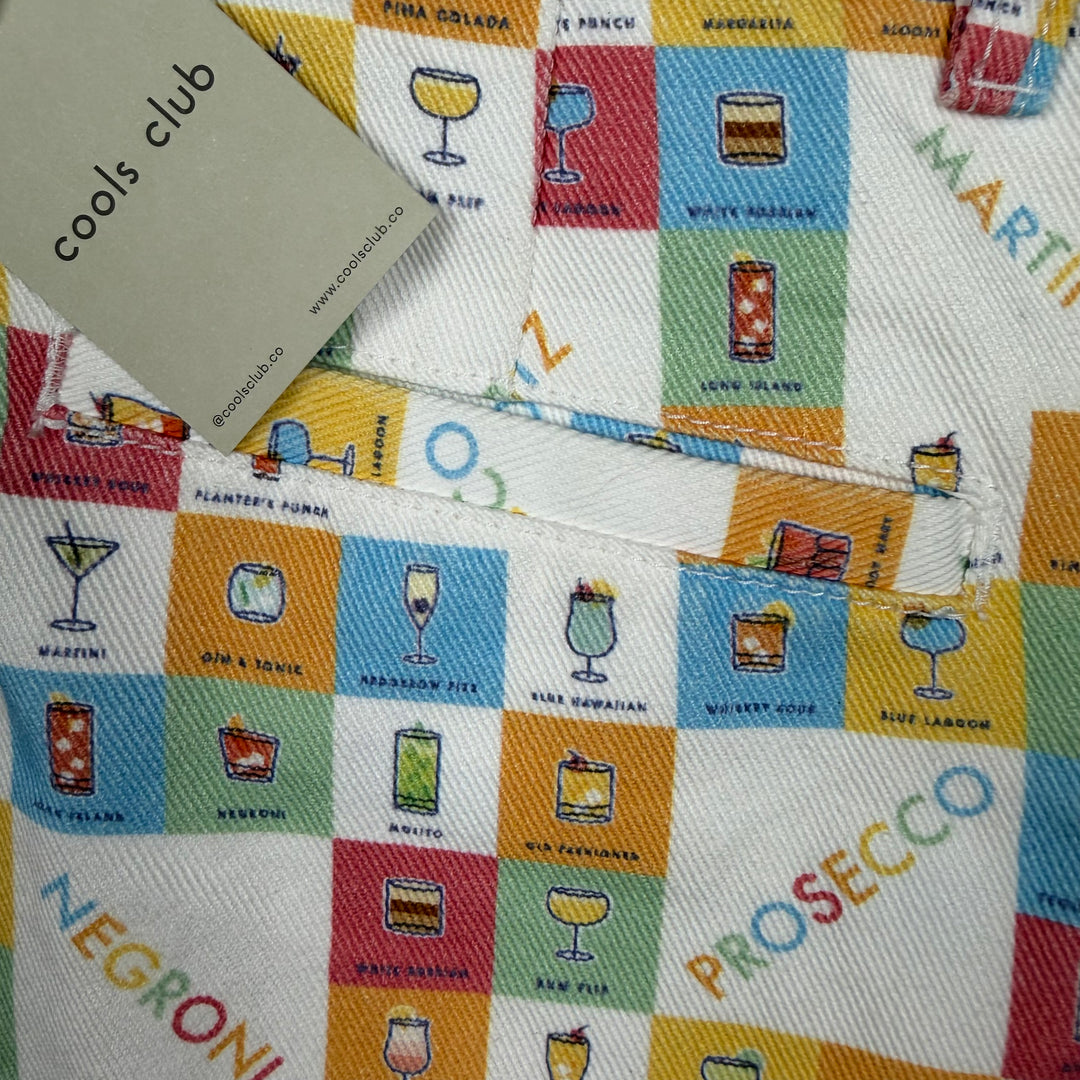 NWT - 'Cocktail Hour' California Pant Printed Jeans by Cools Club - Size 8