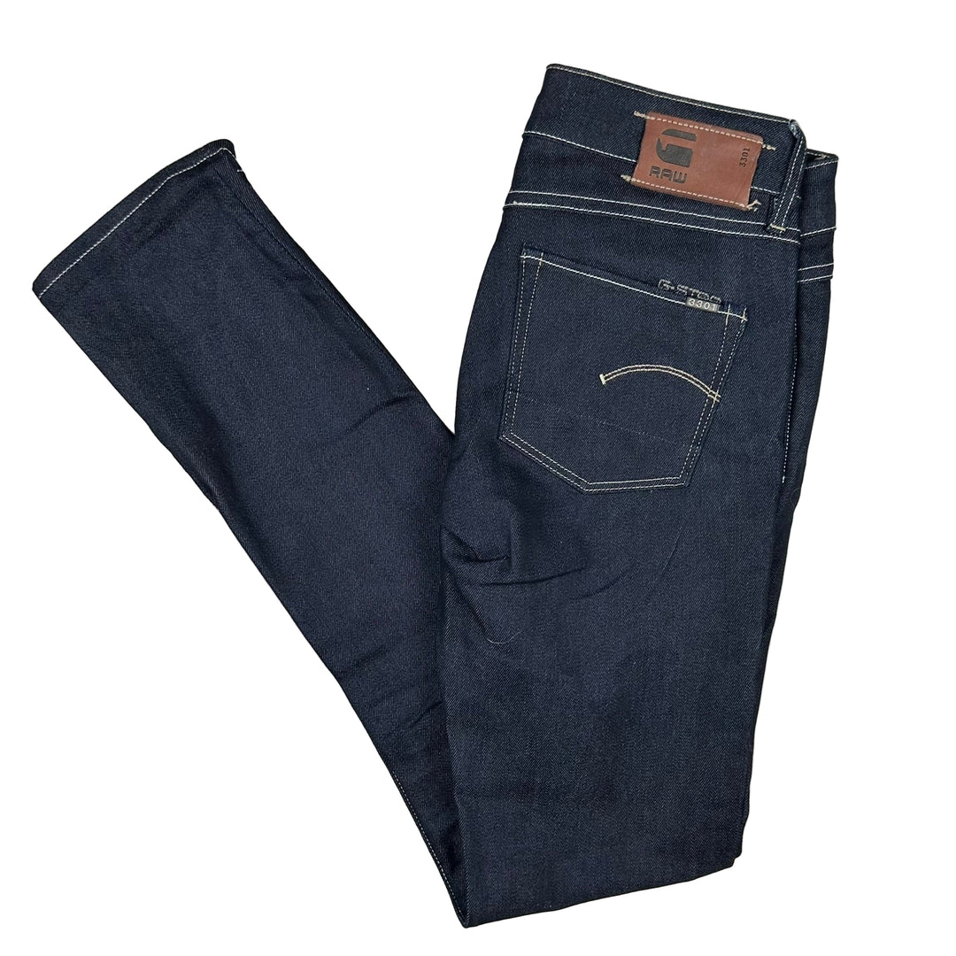 G Star 3301 Skinny Jeans Dark Wash