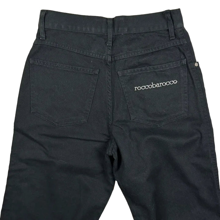 Roccobarocco  Vintage Italian 90's Mom Fit Logo Jeans -Size 7/8