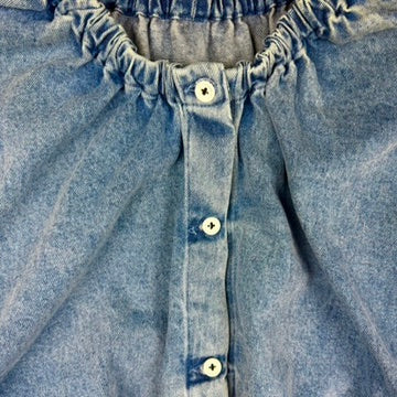 NEW - Alysi Italian Oversized Denim Bomber Jacket - Size M
