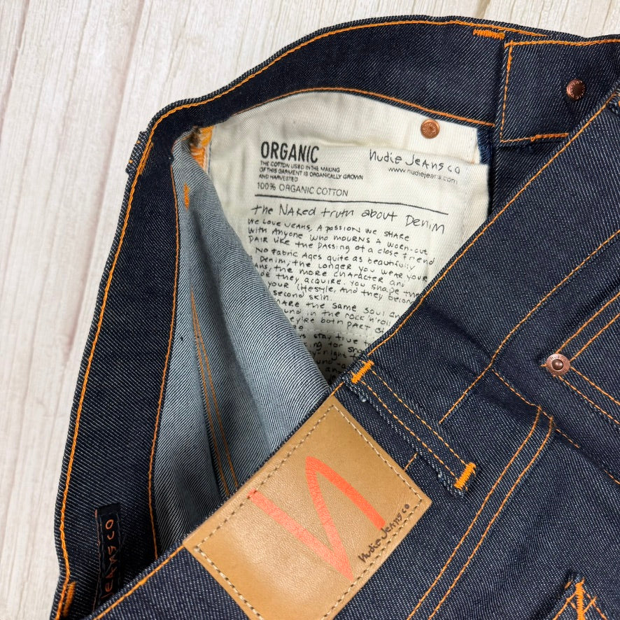 Nudie 'Lean Dean' Dry 16 Dips Wash Organic Cotton Jeans- Size 28S