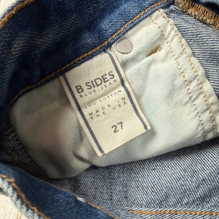 B Sides USA Made Super Wide Leg Patchwork 'Claude' Jeans   - Size 27