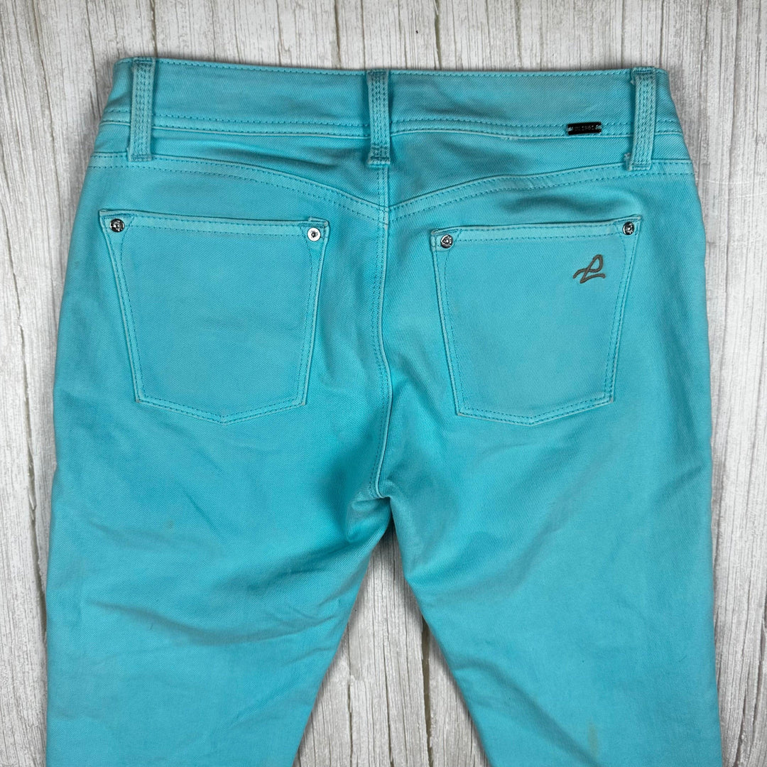 DL1961 'Emma' Stretch Aqua Skinny Jeans -Size 26"