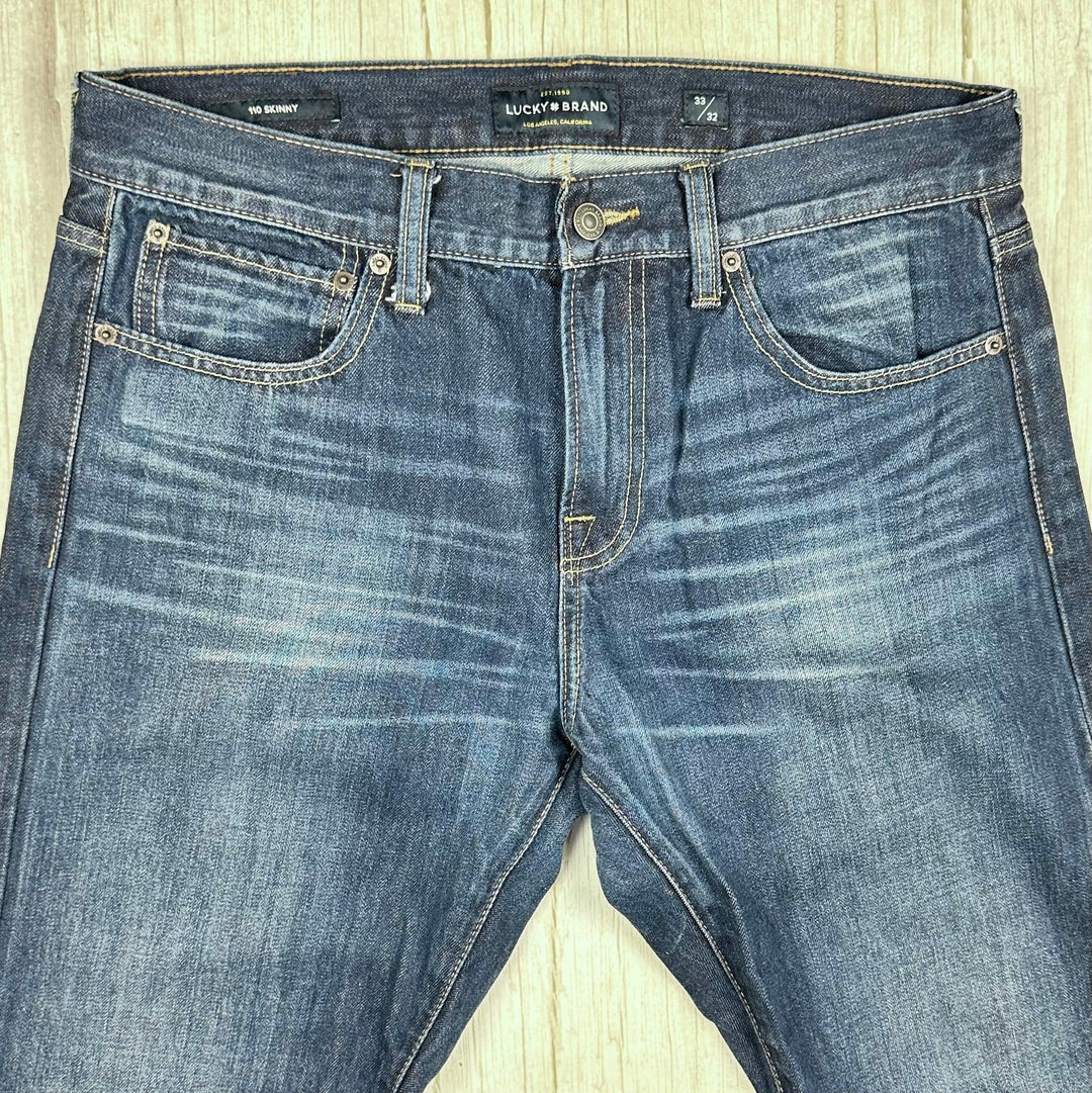 Lucky Brand ' 110 Skinny' Mens Jeans - Size 33/32 - Jean Pool