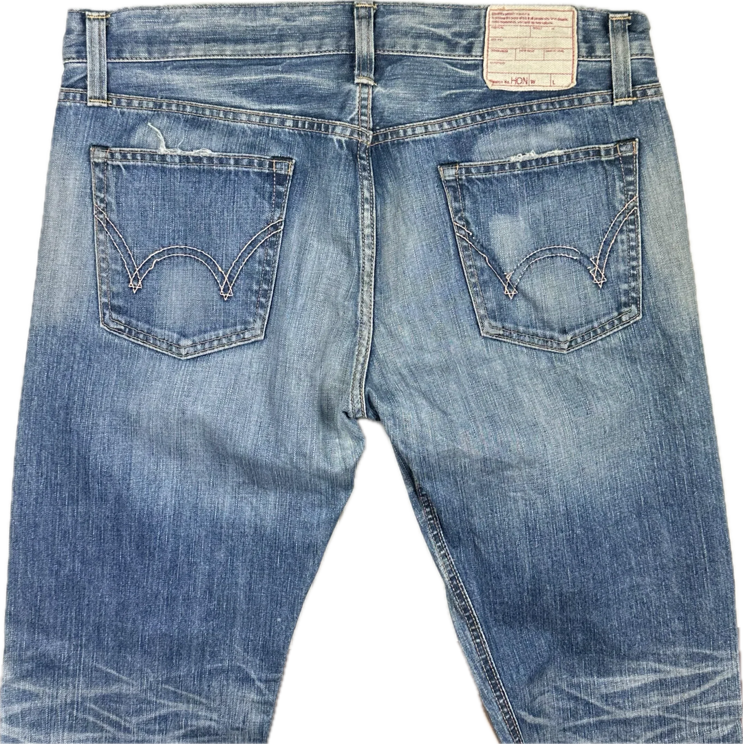 Edwin Made in Japan - Straight Bootleg Denim Jeans -Size 36/34