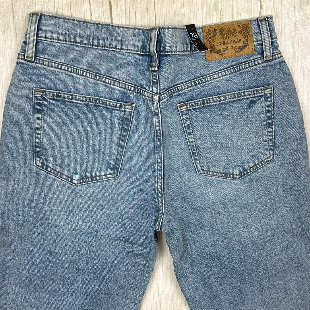 NWT- Johnny Was ‘Palermo' Slim Boyfriend Jeans - Size 28