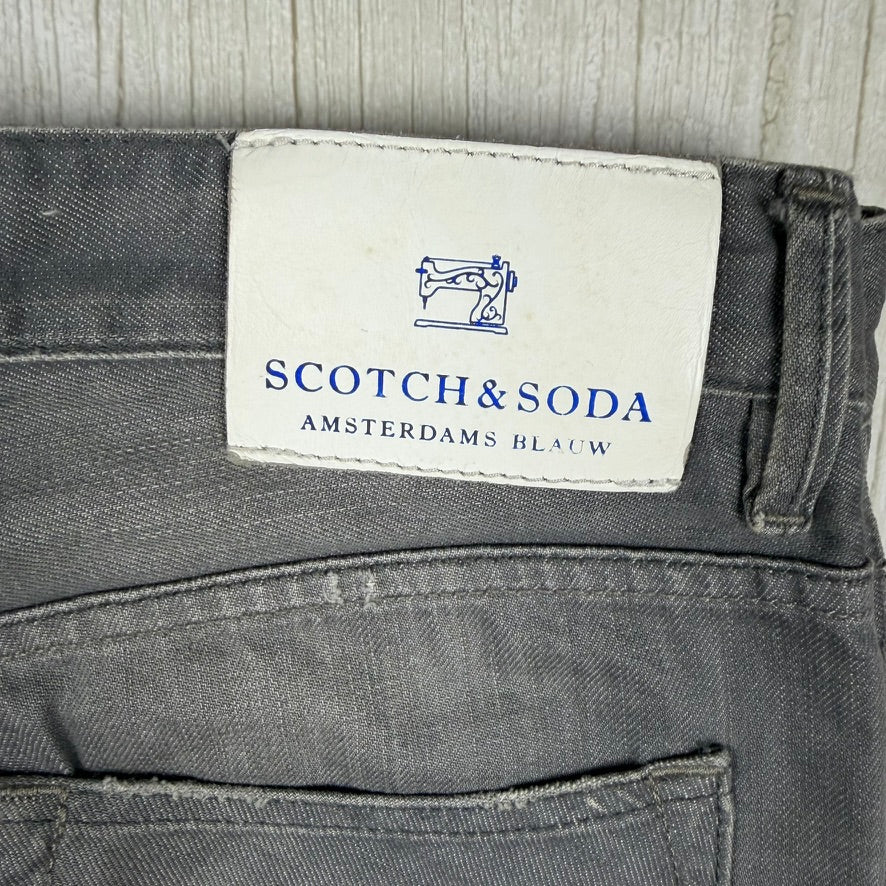 Scotch & Soda Mens 'Ralston' Slim Fit Grey Jeans- Size 32/34