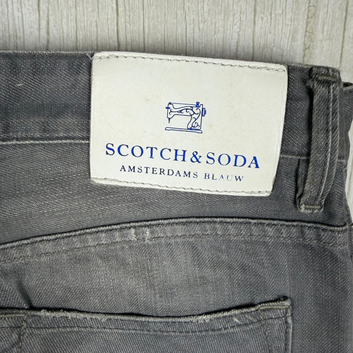 Scotch & Soda Mens 'Ralston' Slim Fit Grey Jeans- Size 32/34