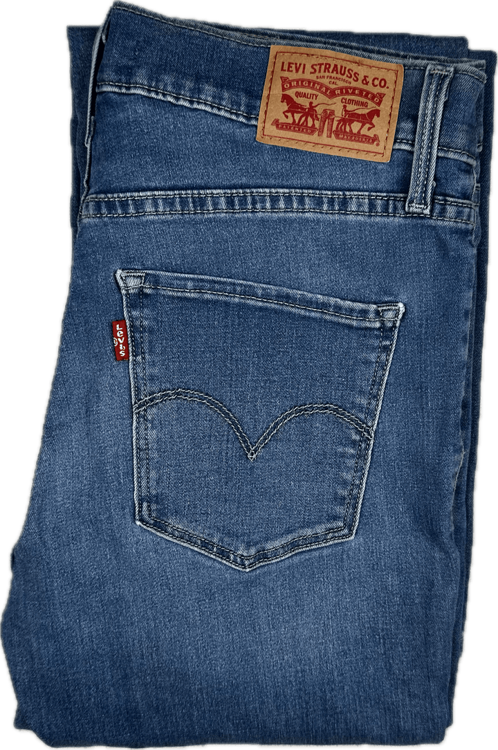 Levis Ladies 314 Shaping Straight Jeans - Size 29 (11AU)