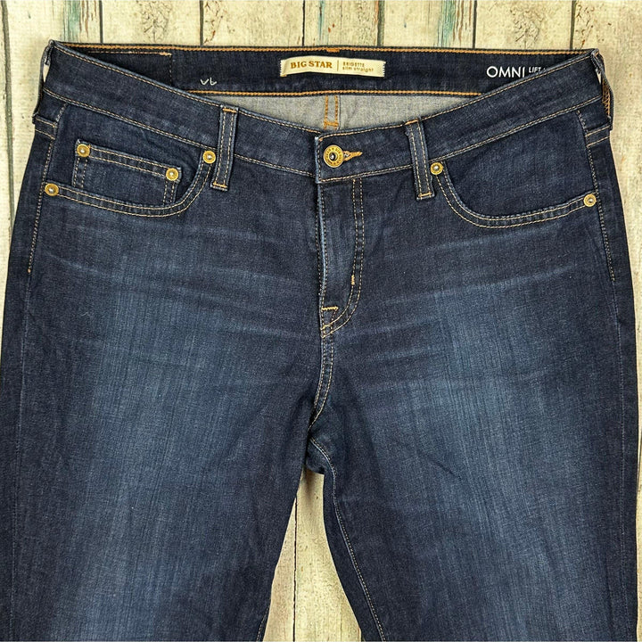 Big Star USA 'Omni' Bridgette Lift & Tuck Straight Leg Jeans -Size 32 - Jean Pool