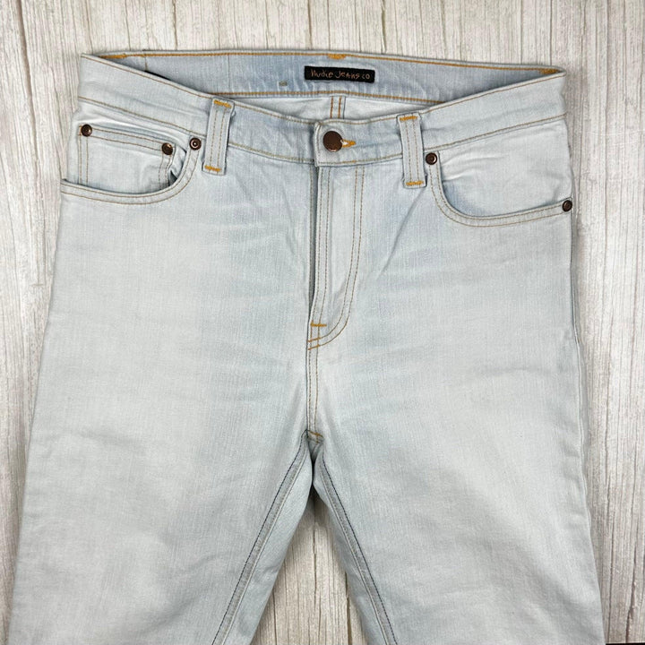 Nudie 'High Kai' Indigo Bleach Wash Jeans- Size 32/34