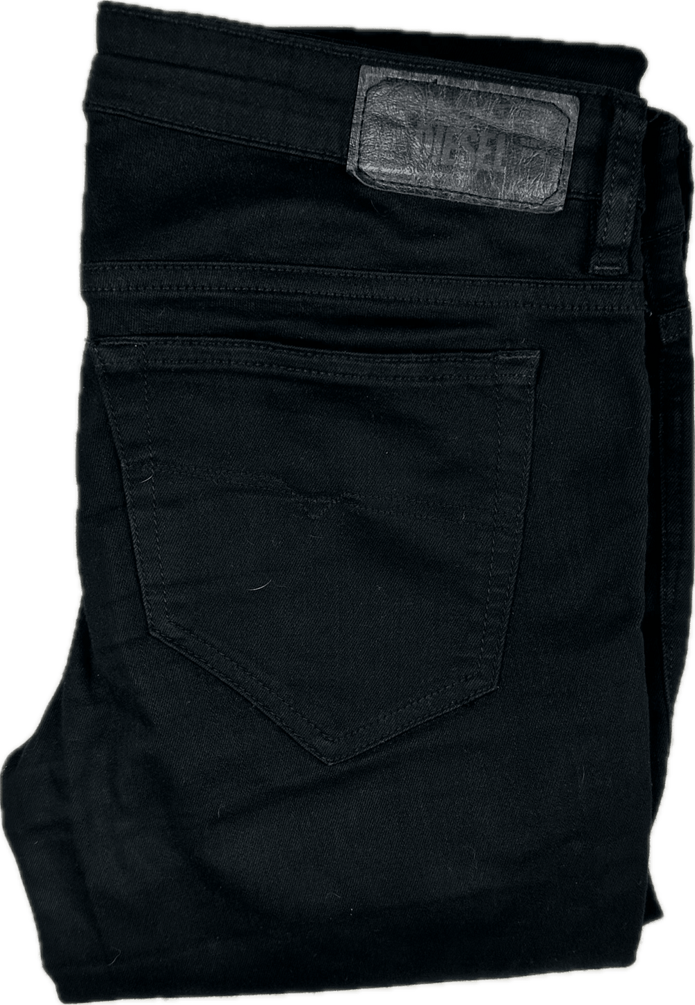 Diesel Denim 'Skinzee Low' Super Skinny Black Jeans -Size 29/32 - Jean Pool