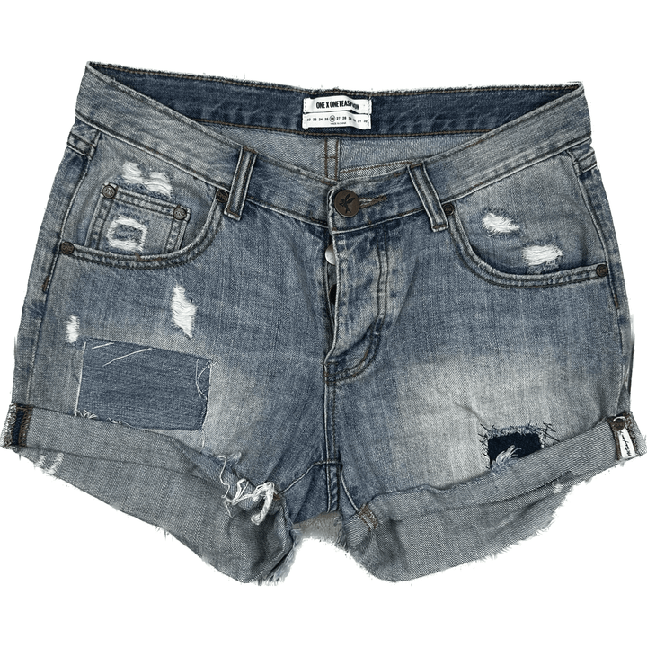 Size 26 denim shorts sales