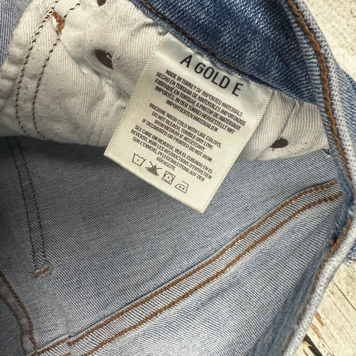 AGOLDE Chewed Hem Mid Rise Skinny Jeans- Size 28 - Jean Pool