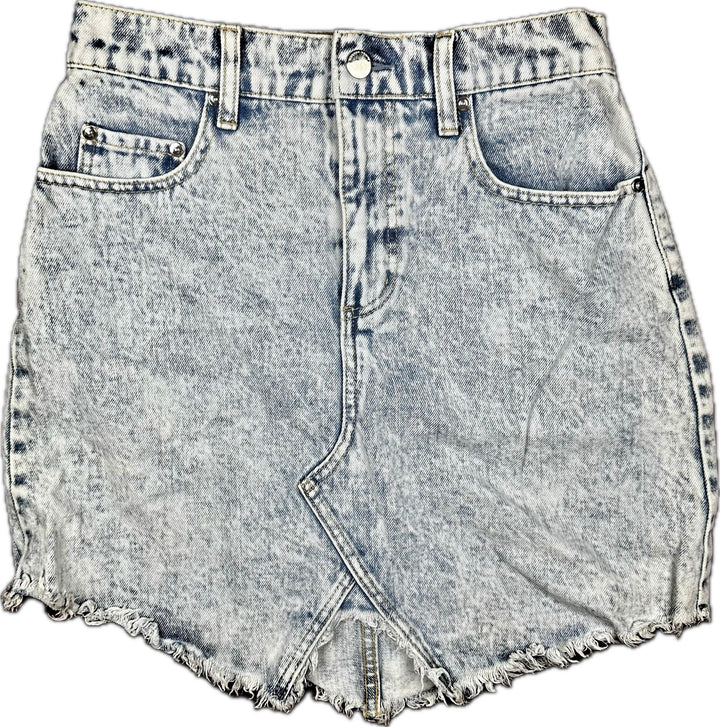 Nobody Raw Hem 'The Edge' Denim Skirt - Size 26