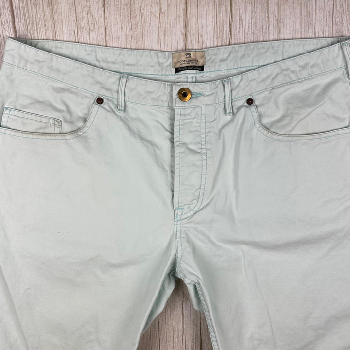 Scotch & Soda Men's Pastel Mint Shorts- Size 36