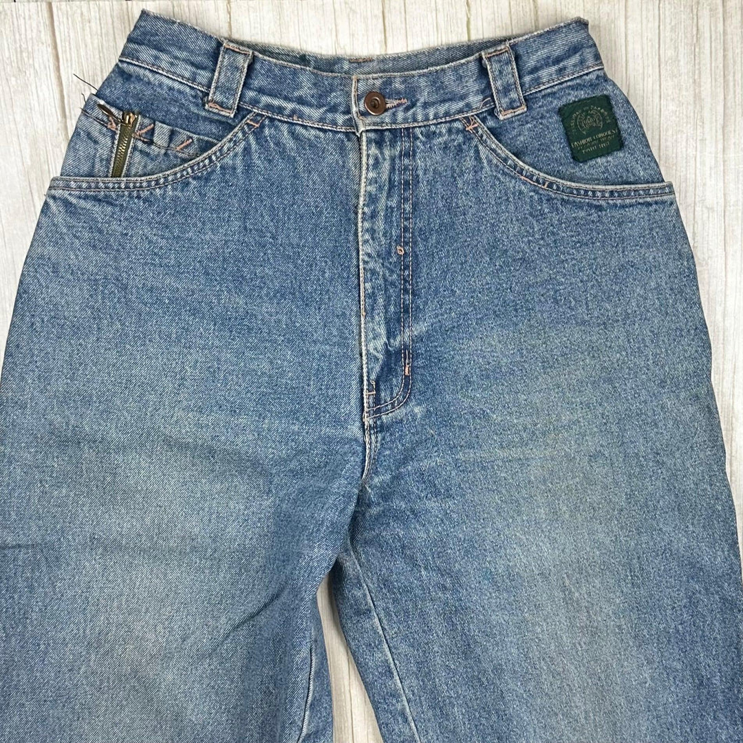 Fabergé Vintage 1980's High Waist Baggies Jeans- Suit Size 8/9