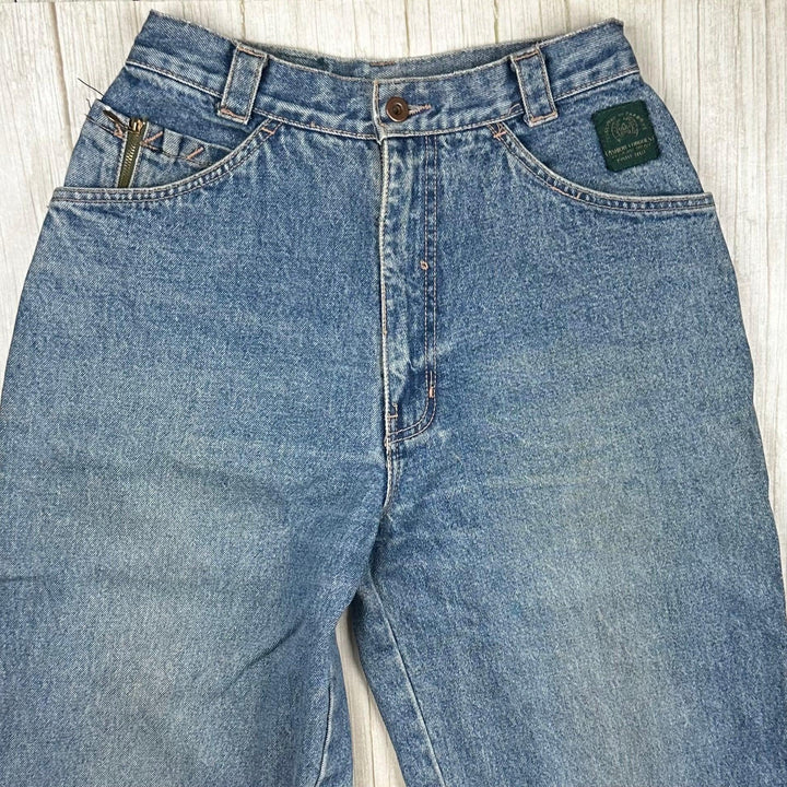 Fabergé Vintage 1980's High Waist Baggies Jeans- Suit Size 8/9