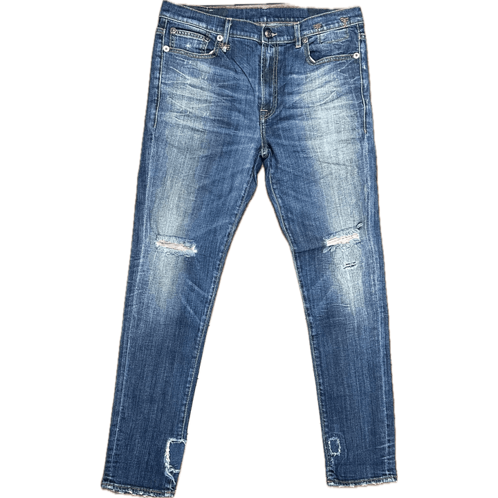 R13 Made in Italy 'Slouch Skinny' Distressed Jeans- Size 30 - Jean Pool