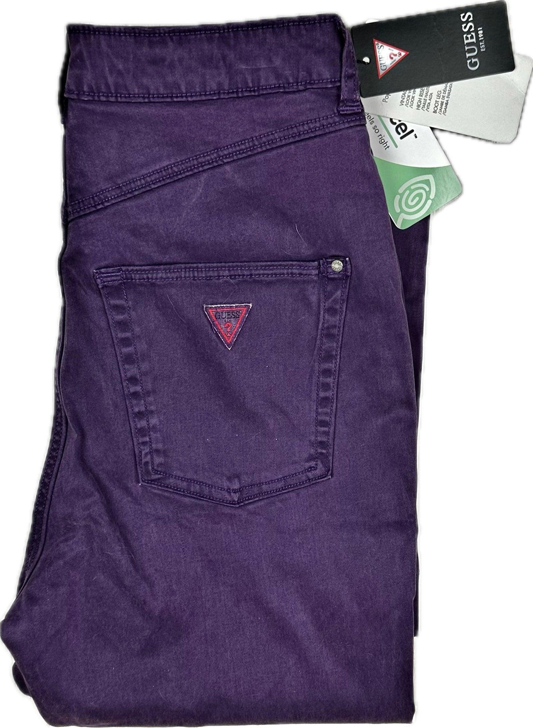 NWT- Guess Denim 'Boot High Pop 70's' Purple Grape Jeans -Size 27