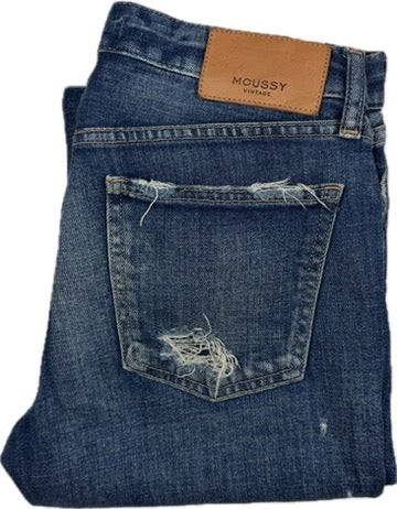 Moussy Vintage Japan Slim Fit Distressed Jeans- Size 26