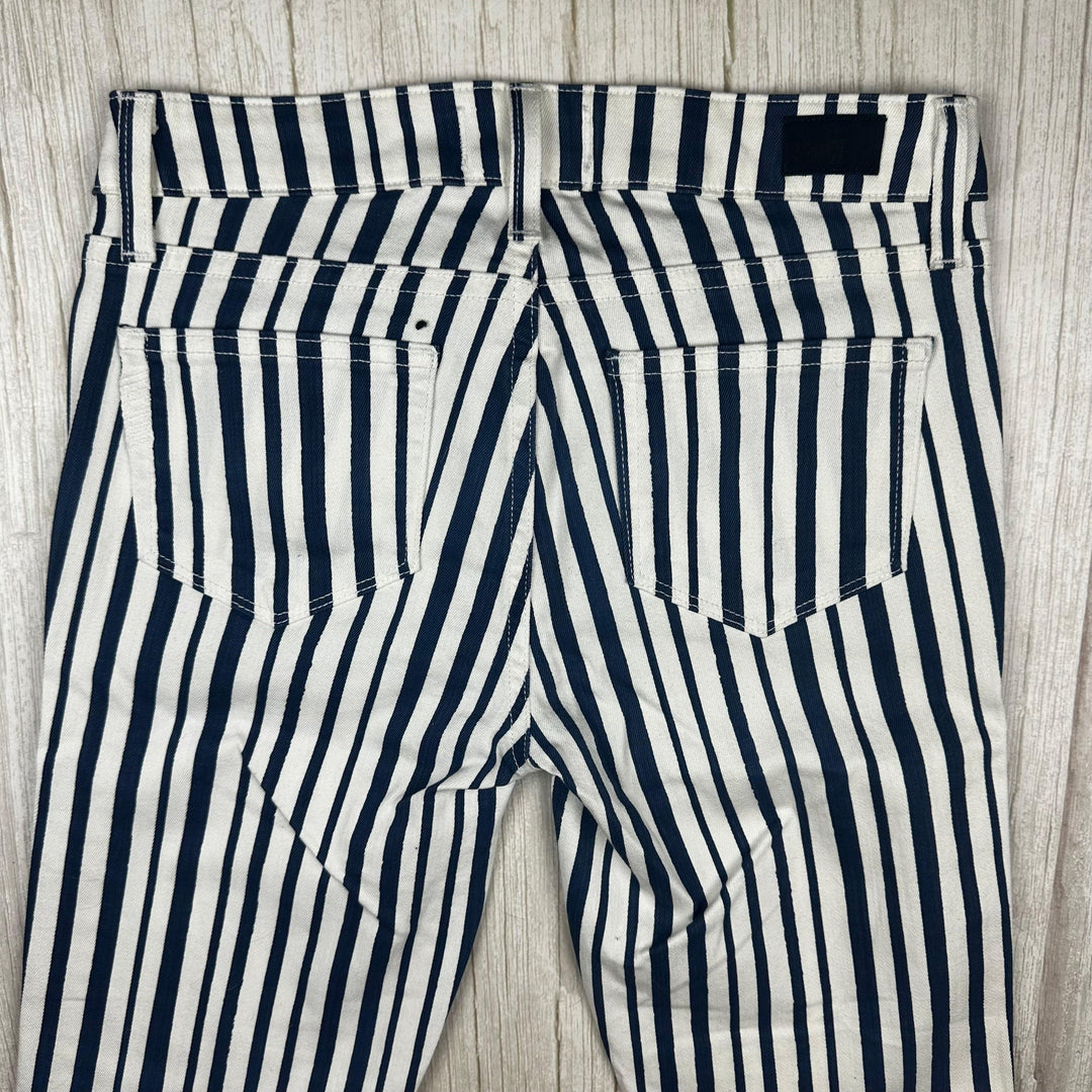 NWT - Paige 'Edgemont' Cyprus Stripe Slim Fit Jeans - Size 26"