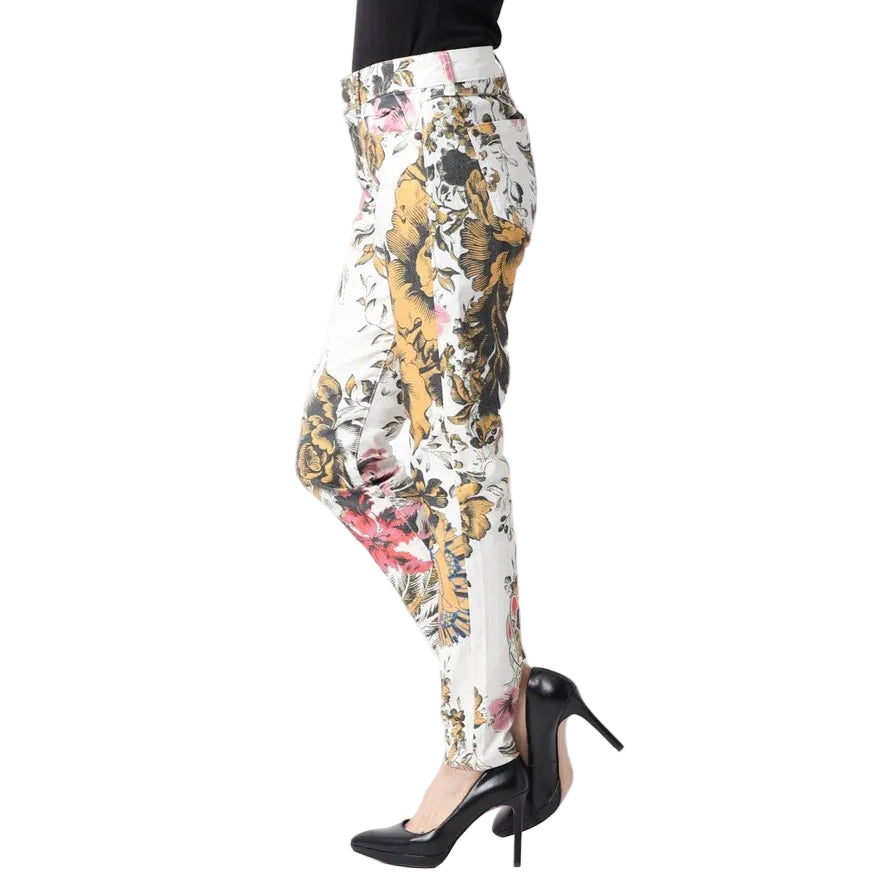 NWT- Desigual Floral Print Ladies Skinny Jeans- Size 24