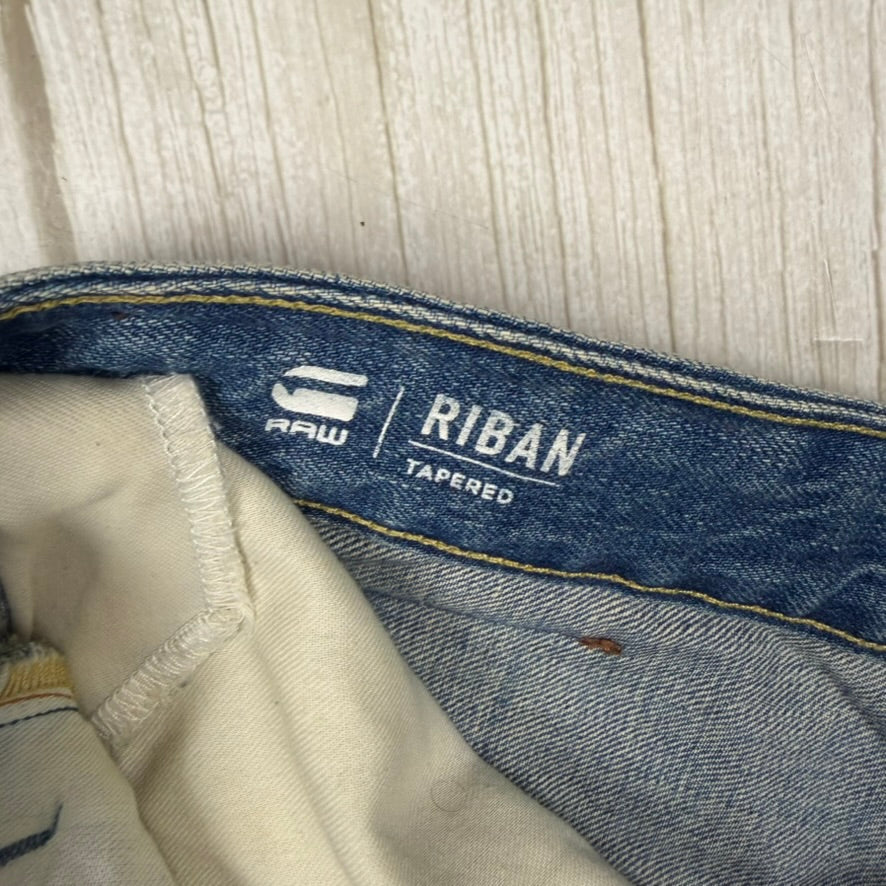 G Star Raw 'Riban' Tapered Mens Jeans -Size 34/32