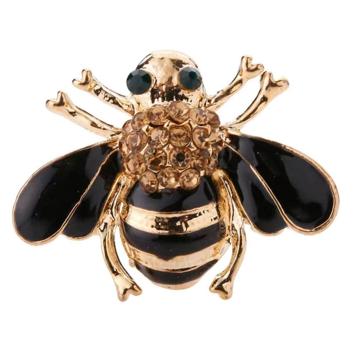 Jewelled & Enamel Bumble Bee Brooch - Jean Pool