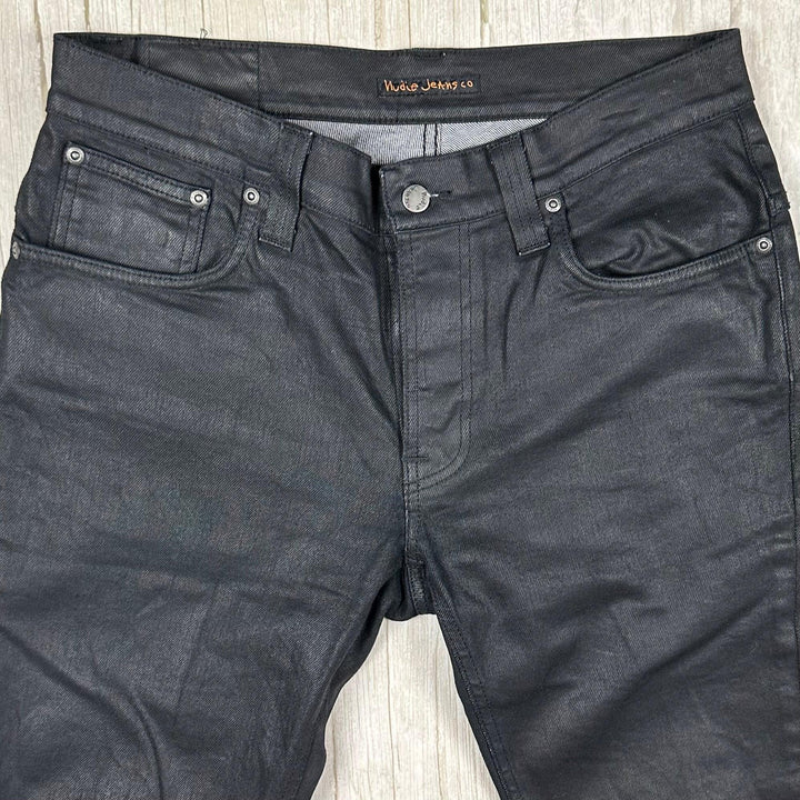 Nudie Jeans Co. 'Thin Finn' Black 2 Black Jeans - Size 33/30