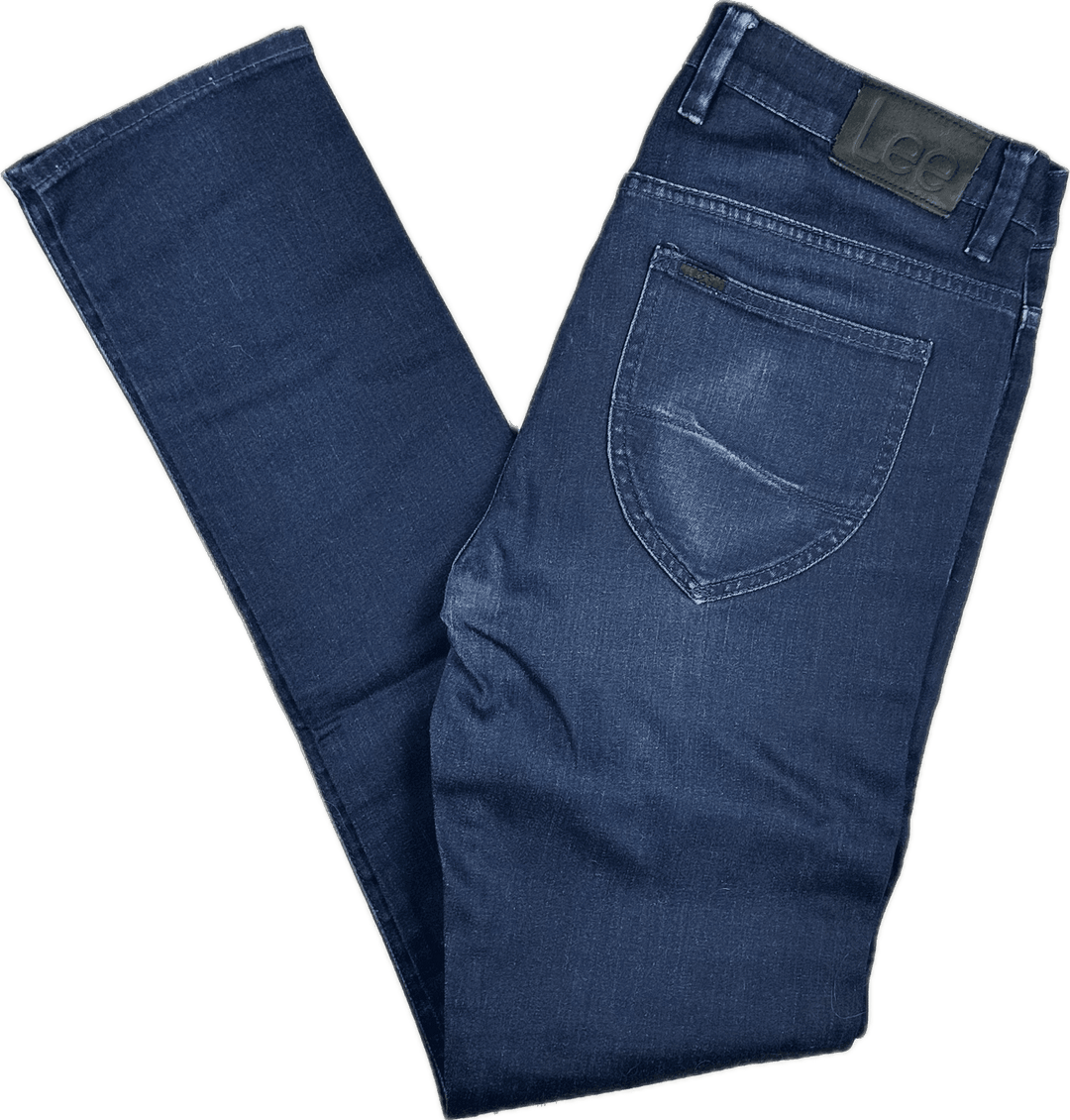 Lee Mens LO Skinny Stretch Blue Jeans Size 33 Jean Pool