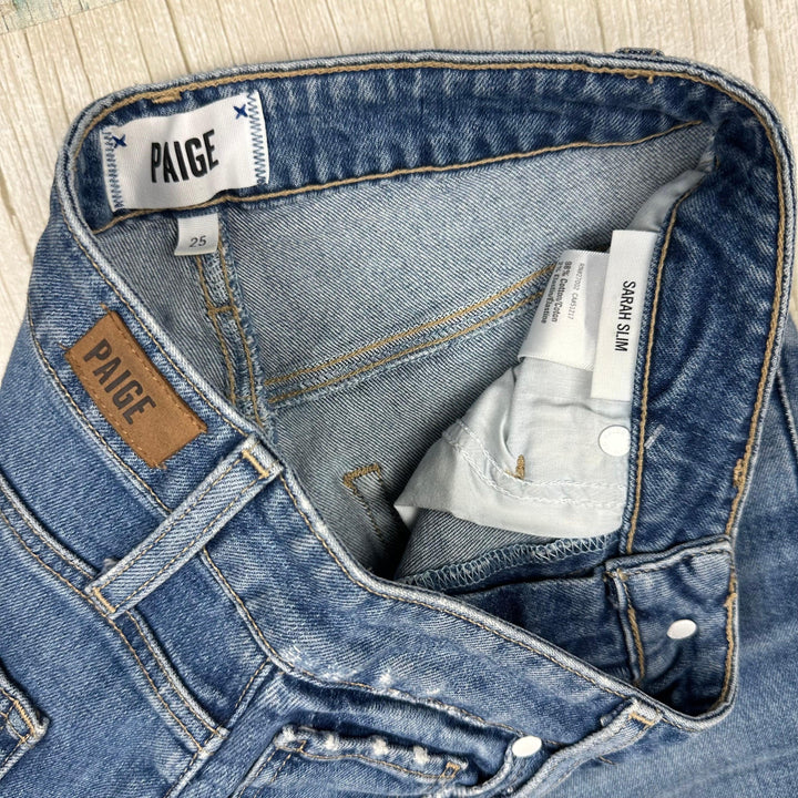 Paige Denim 'Sarah Slim' Embarcadero Distressed Jeans- Size 25