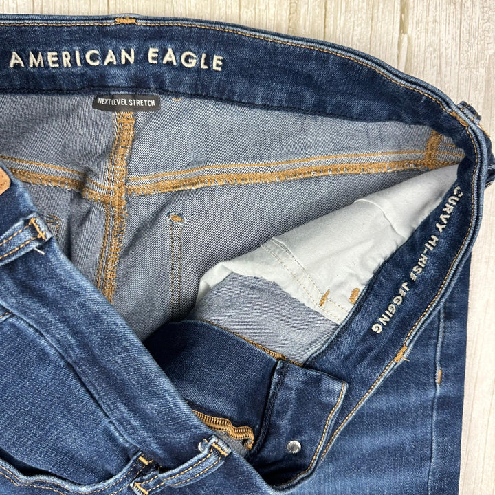 American Eagle Super Stretch Curvy High Rise Jegging- Size 16 - Jean Pool