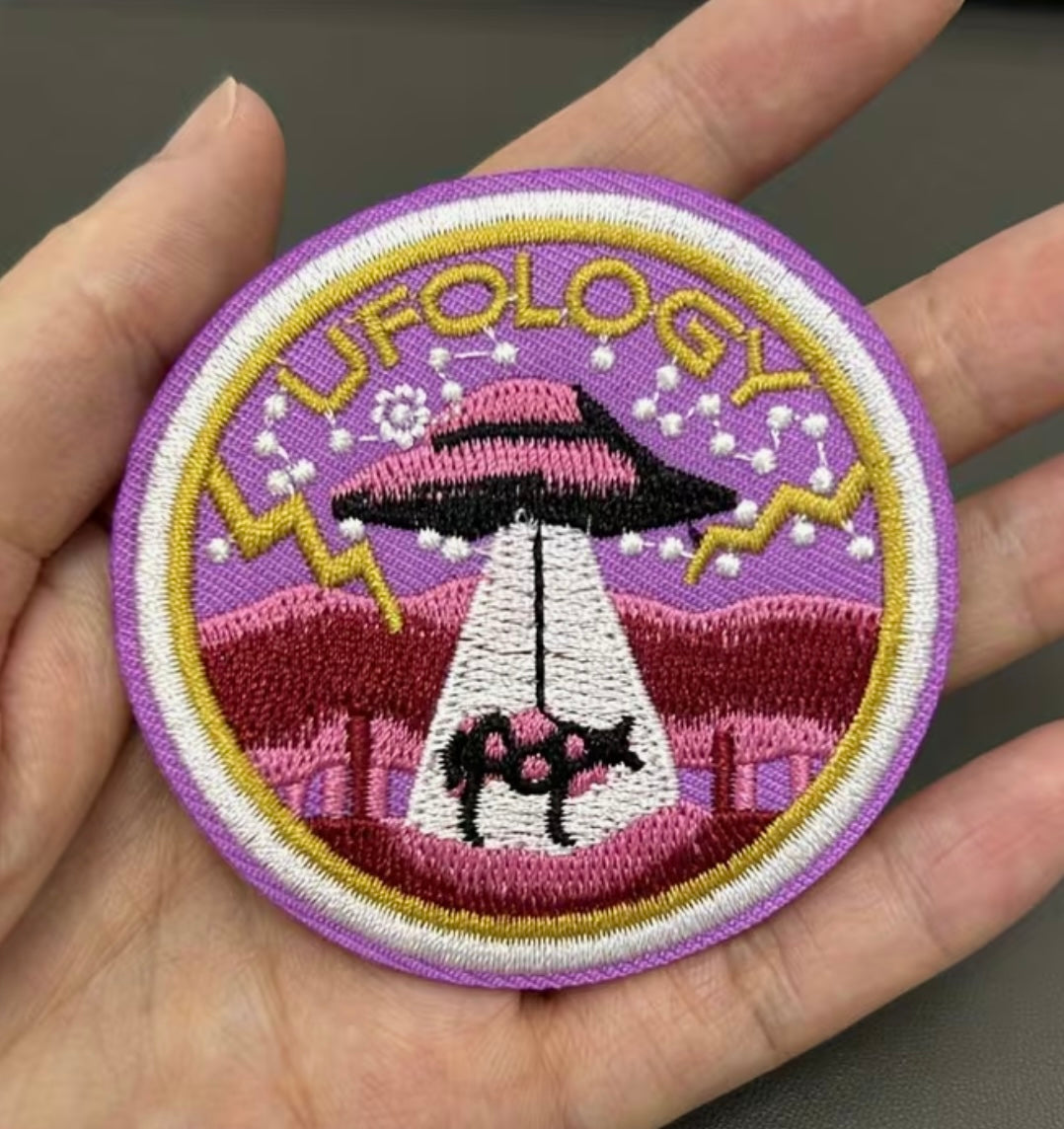 Ufology-  Embroidered Iron On Patch