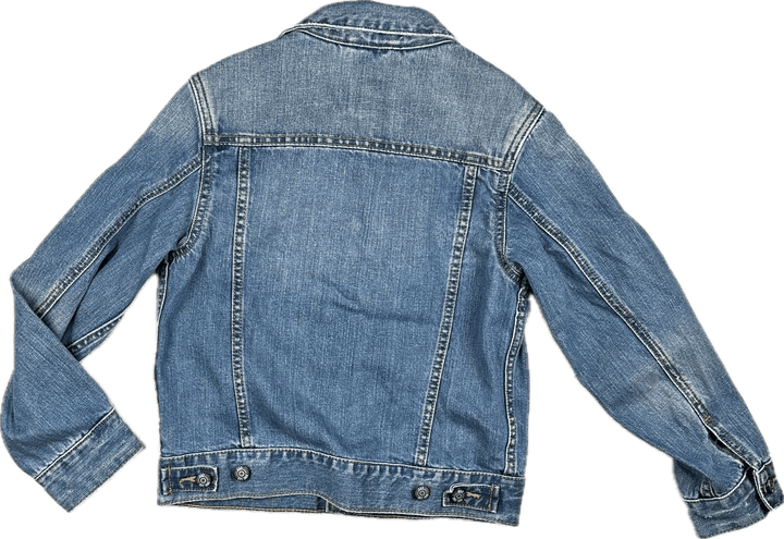 GAP Kids Classic Distressed Denim Jacket  - Size 8Y