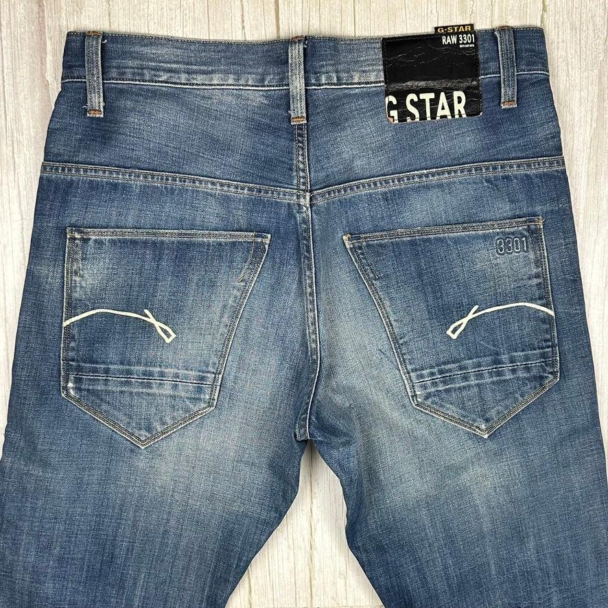 G Star RAW 3301 Mens Morris Tapered Jeans - Size 31/32