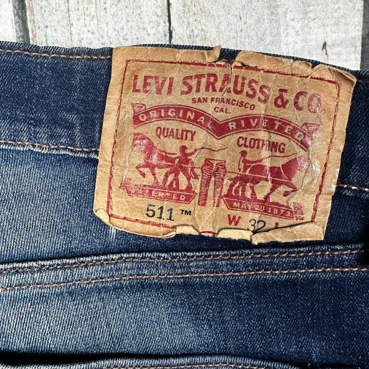 Levis Slim Straight 511 Men's Denim Jeans - Size 32/32 - Jean Pool