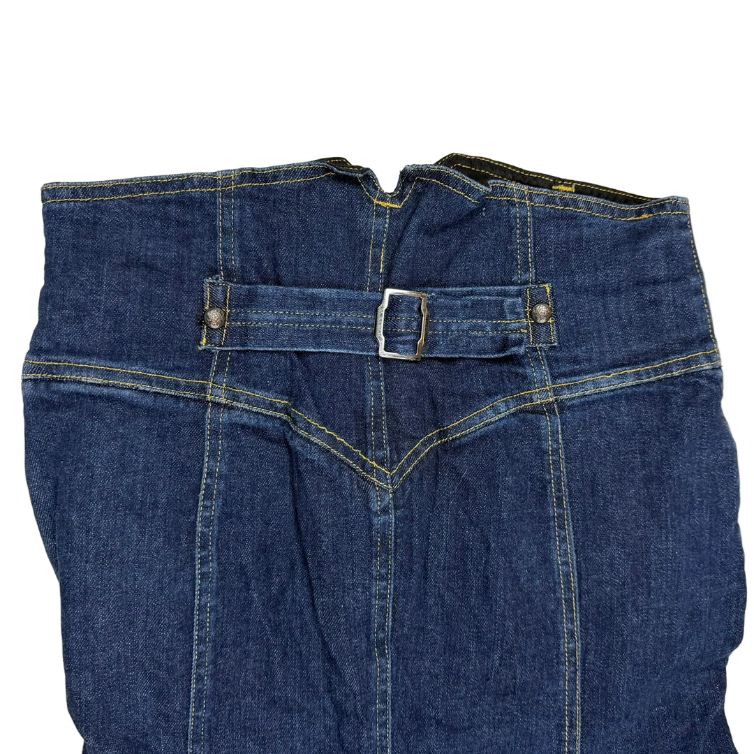 Nolita De Nimes Y2K High Corset Waist Denim Skirt - Size 10