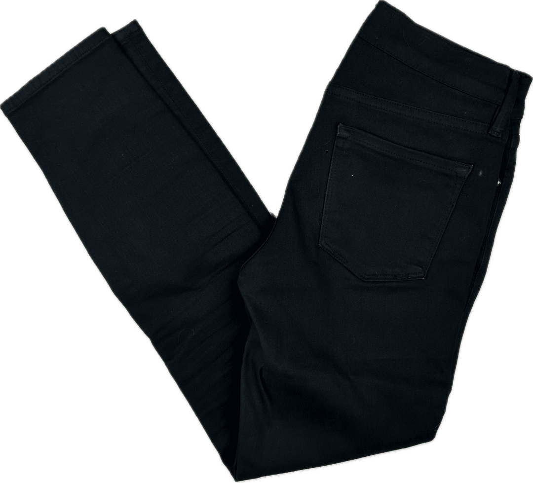 Frame Denim 'Le Skinny de Jeanne Crop' Black Jeans -Size 23