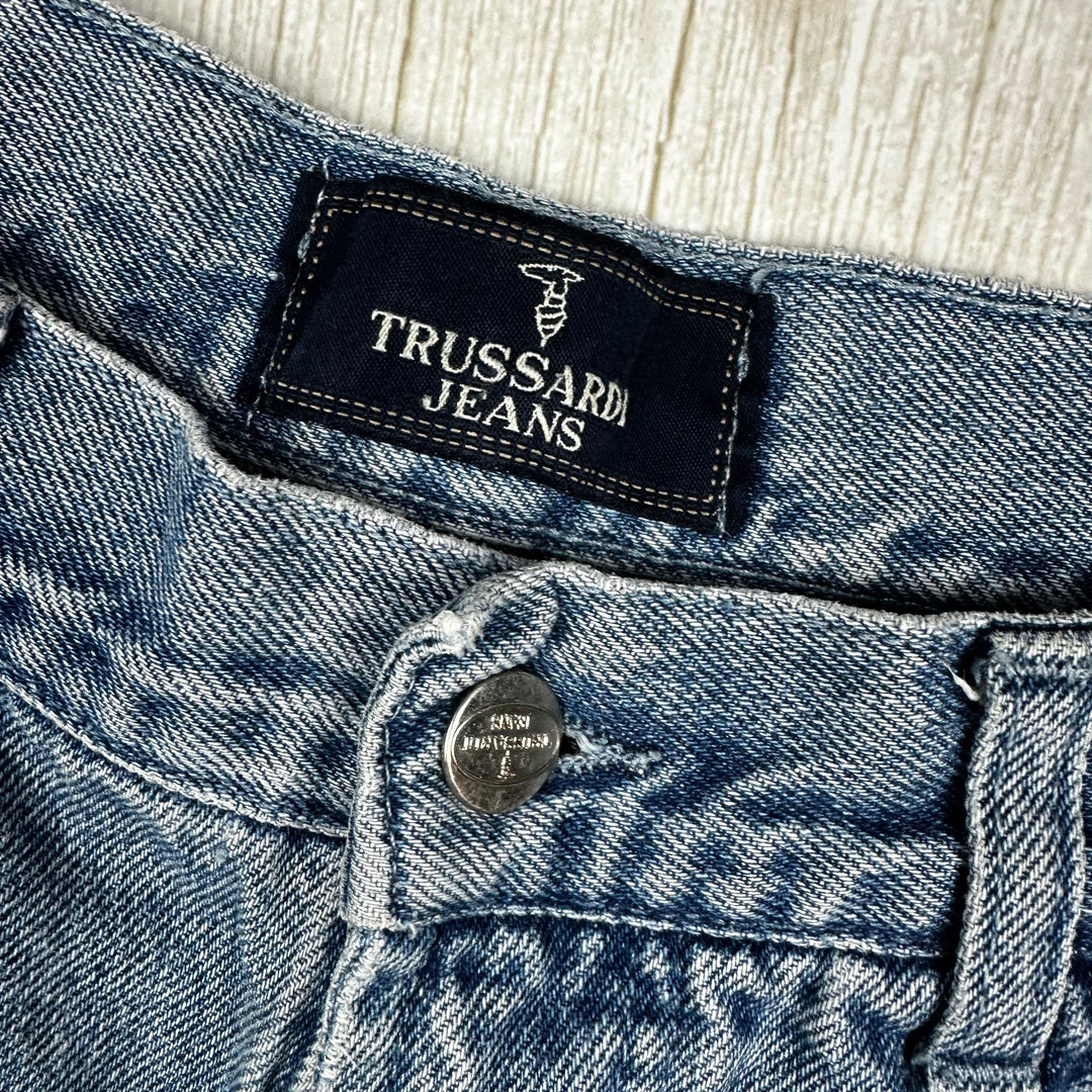 Trussardi 90s Jeans Italian Denim Tapered Fit Jeans -Suit 31" - Jean Pool