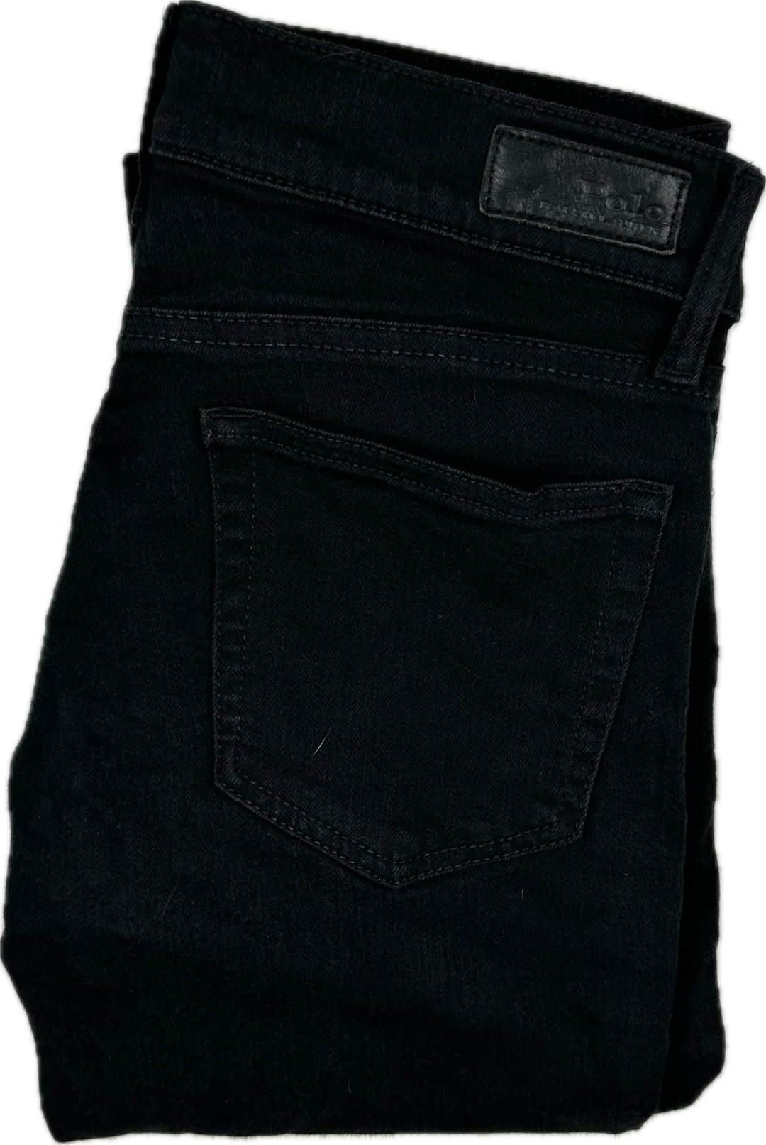 Ralph Lauren Polo Ladies 'Tompkins Skinny ' Black Jeans -Size 25